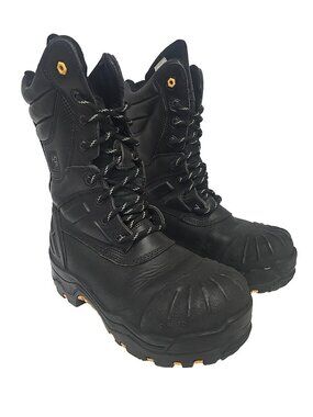 DAKOTA Men's 8901 Composite Toe Composite Plate HD3 Waterproof Boots Black 8M